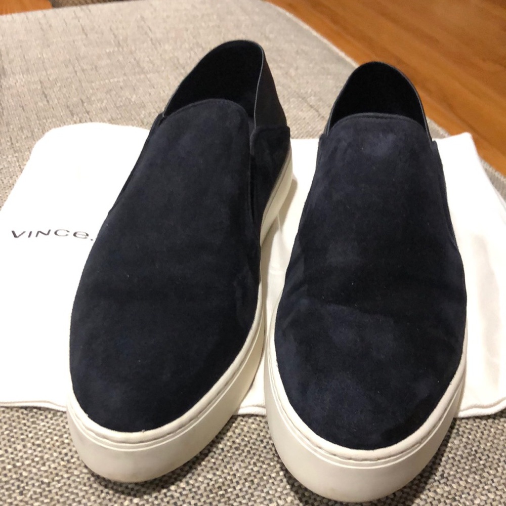 Vince suede slides sneakers